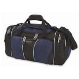 Blue & Black Duffel Travel Bag